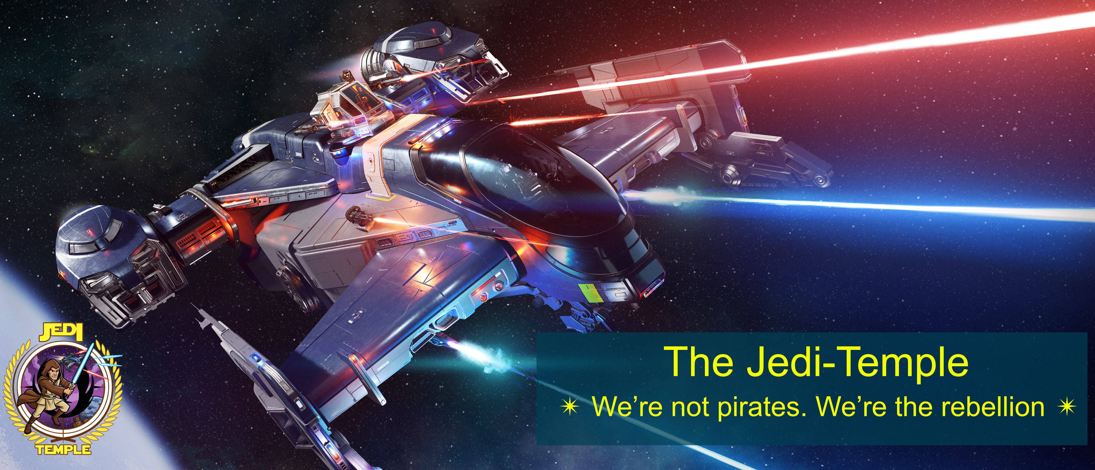 Drake Cutlass — Jedi-Temple recruiting banner